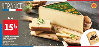 Auchan Supermarché Comté aop juraflore fort des rousses offre
