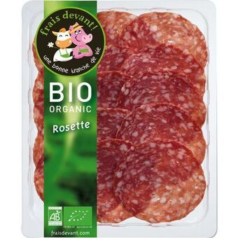 Auchan Supermarché Rosette de lyon bio frais devant offre