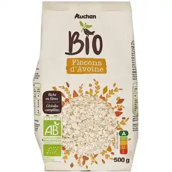 Auchan Supermarché Flocons d´avoine auchan bio offre