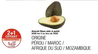 Monoprix Avocat hass mûr à point offre