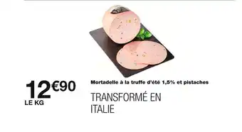 Monoprix Mortadelle à la truffe d’été 1,5% et pistaches offre