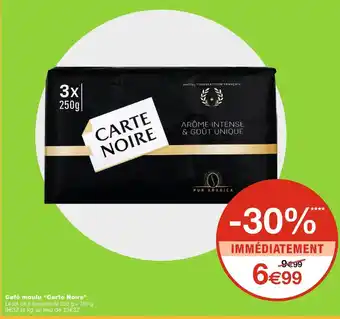 Monoprix Carte noire café moulu offre