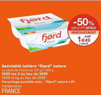 Fjørd spécialité laitière nature