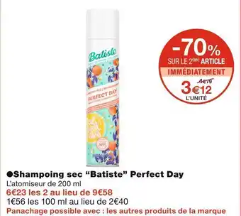 Monoprix Batiste shampoing sec perfect day offre