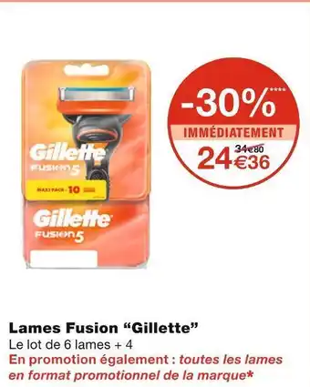 “gillette” lames fusion