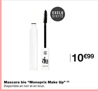 Monoprix Monoprix make up mascara bio offre