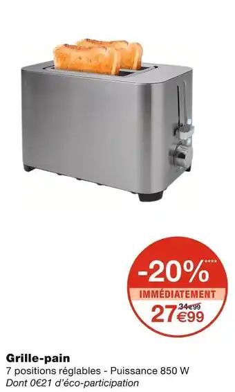 Monoprix Grille-pain offre