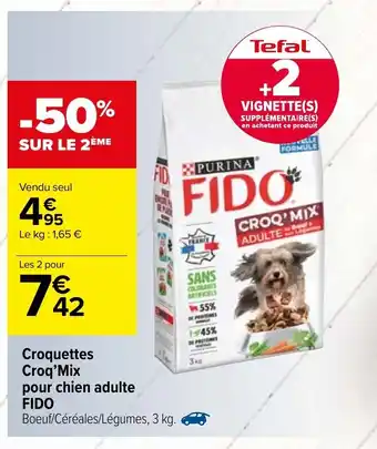 Croquettes Croq'Mix pour chien adulte Fido