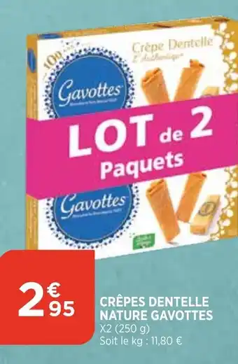 CrĂȘpes dentelle nature gavottes