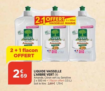 Bi1 Liquide vaisselle l'arbre vert offre