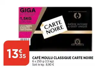 Bi1 Café moulu classique carte noire offre