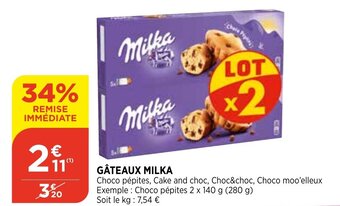 Bi1 Gâteaux milka offre