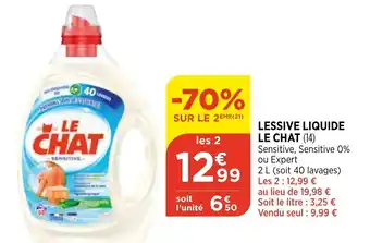 Bi1 Lessive liquide le chat offre