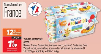Yaourts aromatisés netto