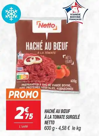 Netto Haché au bœuf à la tomate surgelé NETTO offre