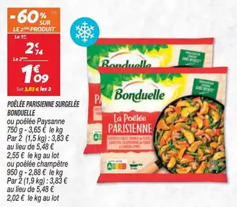 Netto Poêlée parisienne surgelée bonduelle offre