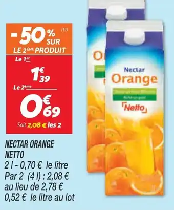 Netto Nectar orange netto offre