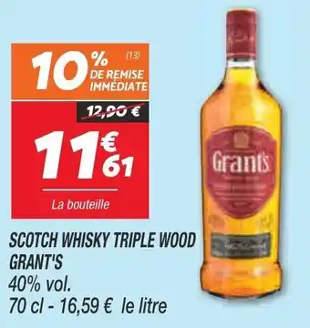 Netto Scotch whisky triple wood grant's offre