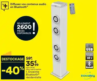 BUT INOVALLEY Enceinte bluetooth résidentielle offre