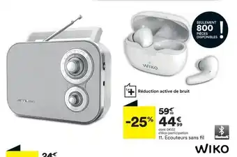 BUT WIKO Ecouteurs sans fil offre