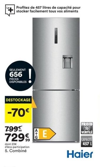 BUT HAIER combiné offre
