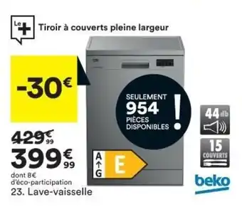 BUT BEKO lave-vaisselle offre