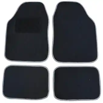 Norauto 4 tapis de voiture universels moquette unikar gris offre