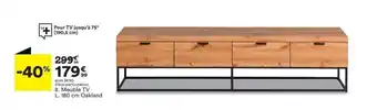 BUT Meuble TV L. 180 cm oakland offre