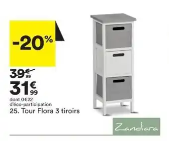 BUT Tour Flora 3 tiroirs offre