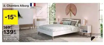BUT Chambre Alborg Lit 140x190 cm offre
