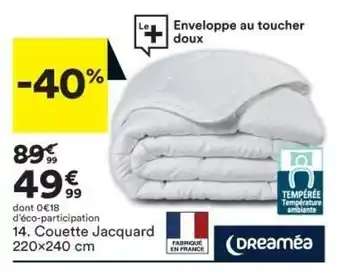 BUT Couette Jacquard 220x240 cm offre