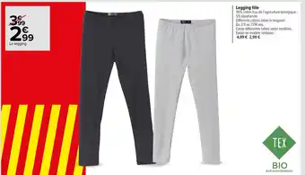 Carrefour Legging fille offre
