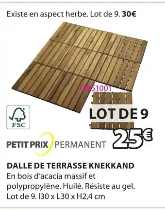 JYSK Dalle de Terrasse Knekkand offre