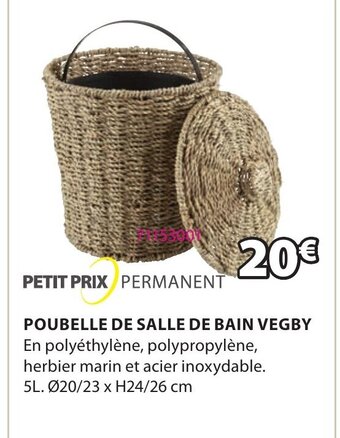 JYSK Poubelle de Salle de Bain Vegby offre
