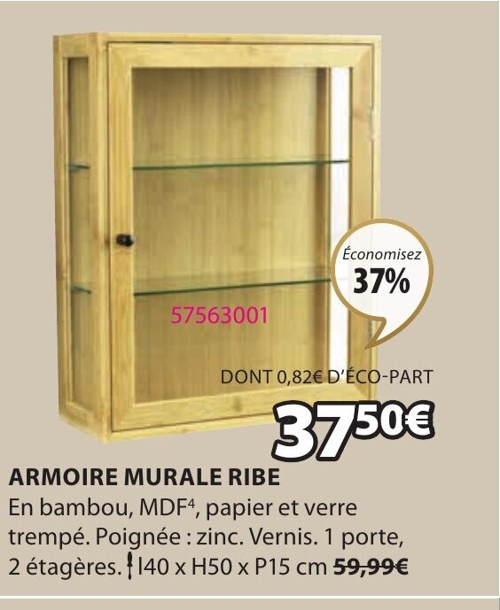 Promo Armoire Murale Ribe chez JYSK