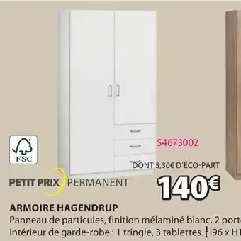 JYSK Armoire Hagendrup offre