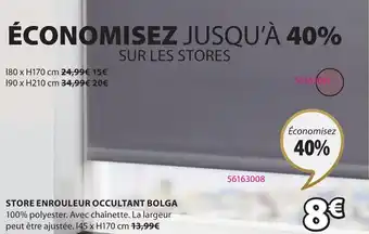 JYSK Store Enrouleur Occultant Bolga offre