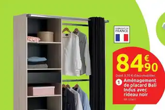 Mr Bricolage Aménagement De Placard Bali Indus Avec Rideau Noir offre