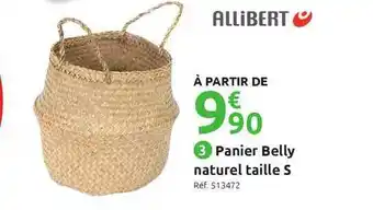 Mr Bricolage Panier Belly Naturel Taille S Allibert offre
