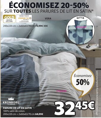 JYSK Parure de Lit En Satin offre