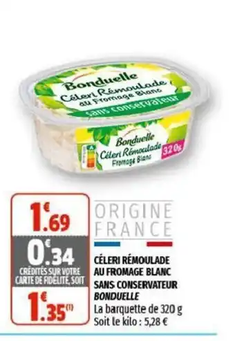 Coccinelle Supermarché Céleri Rémoulade Au Fromage Blanc Sans Conservateur Bonduelle offre