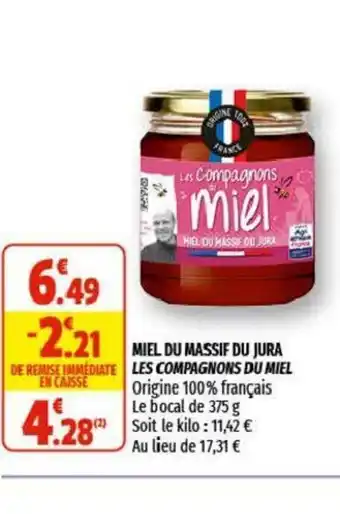 Coccinelle Supermarché Miel Du Massif Du Jura Les Compagnons Du Miel offre