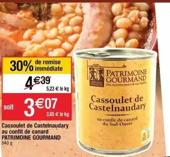 Cora x Carrefour Cassoulet De Castelnaudary Au Confit De Canard Patrimoine Gourmand offre