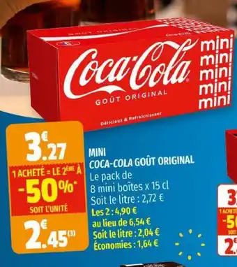 Mini Coca-Cola Goût Original