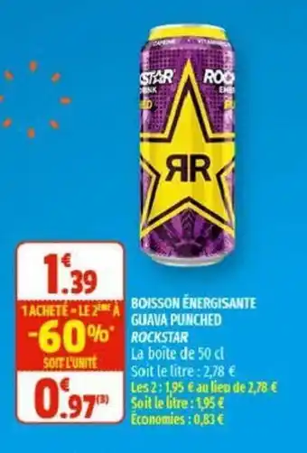 Boisson énergisante Guava Punched Rockstar