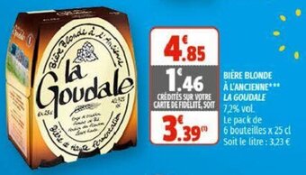 Coccinelle Supermarché Bière Blonde à l'Ancienne La Goudale offre
