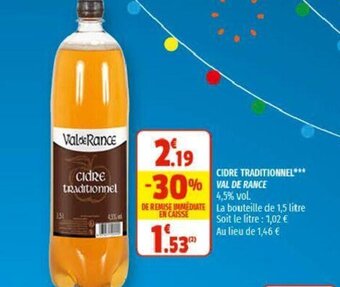 Coccinelle Supermarché Cidre Traditionnel Val de Rance offre