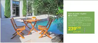 Salon de jardin sophie