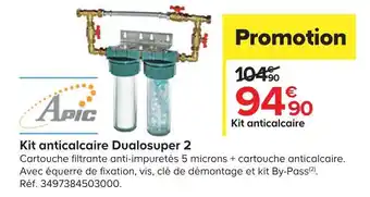 Castorama Kit anticalcaire dualosuper 2 offre