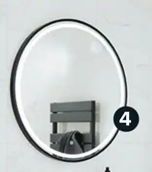 Castorama Miroir éclairant mp glass naos black offre
